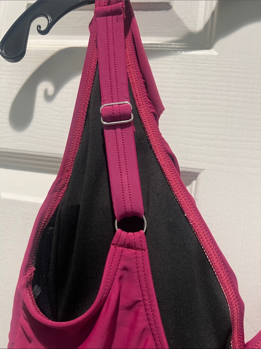 DKNY Magenta Ruffled One-Piece Swimsuit - Picture 11 of 12